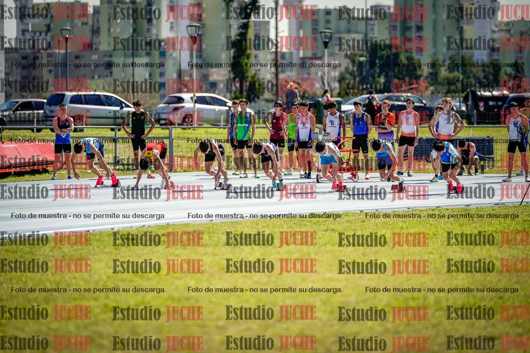 Fotos de los 100 m llanos de varones