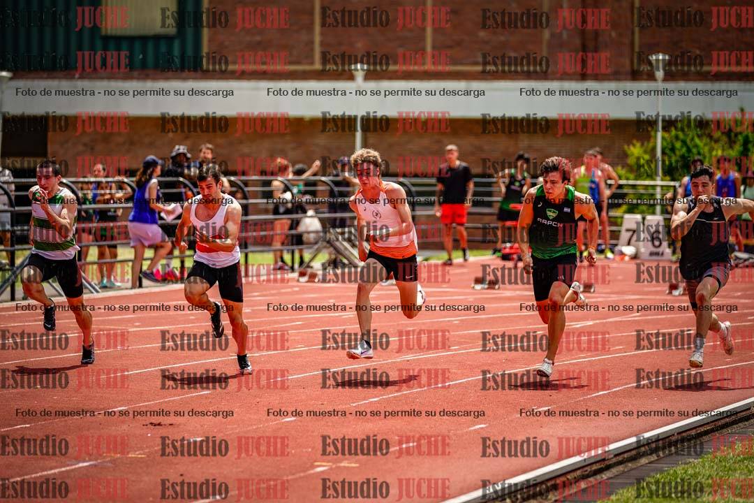 Fotos de los 100 m llanos de varones