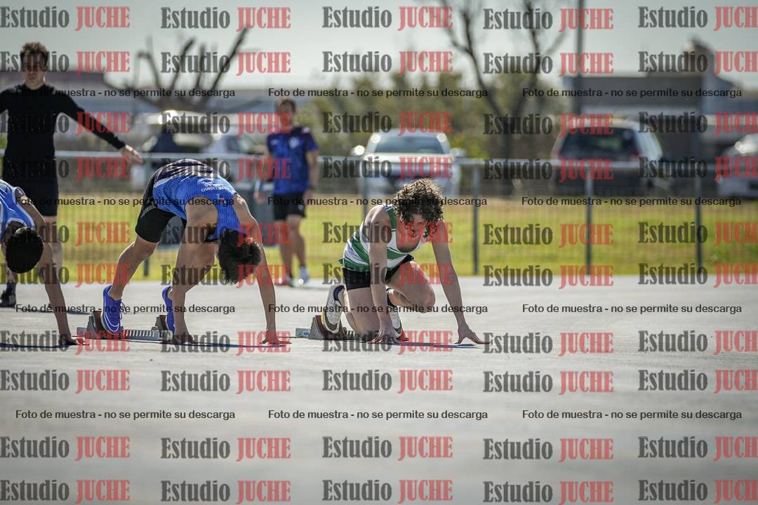 Fotos de los 100 m llanos de varones