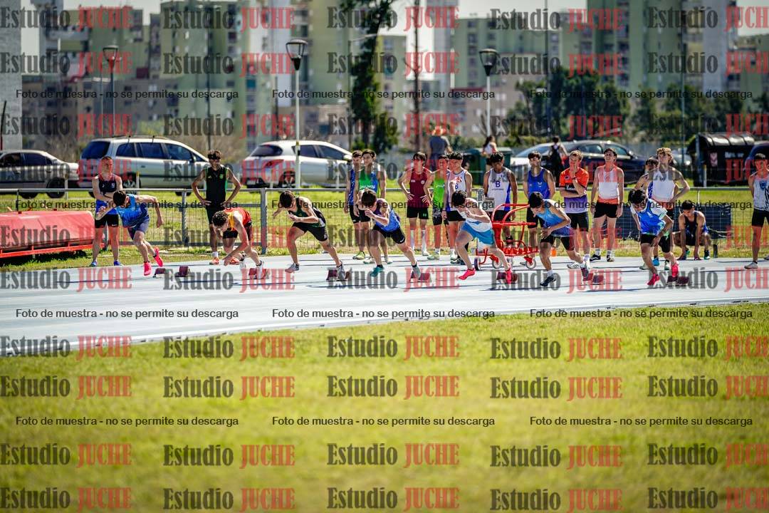 Fotos de los 100 m llanos de varones