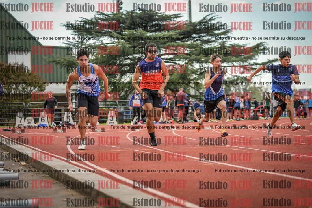 Fotos de los 100 m llanos de varones