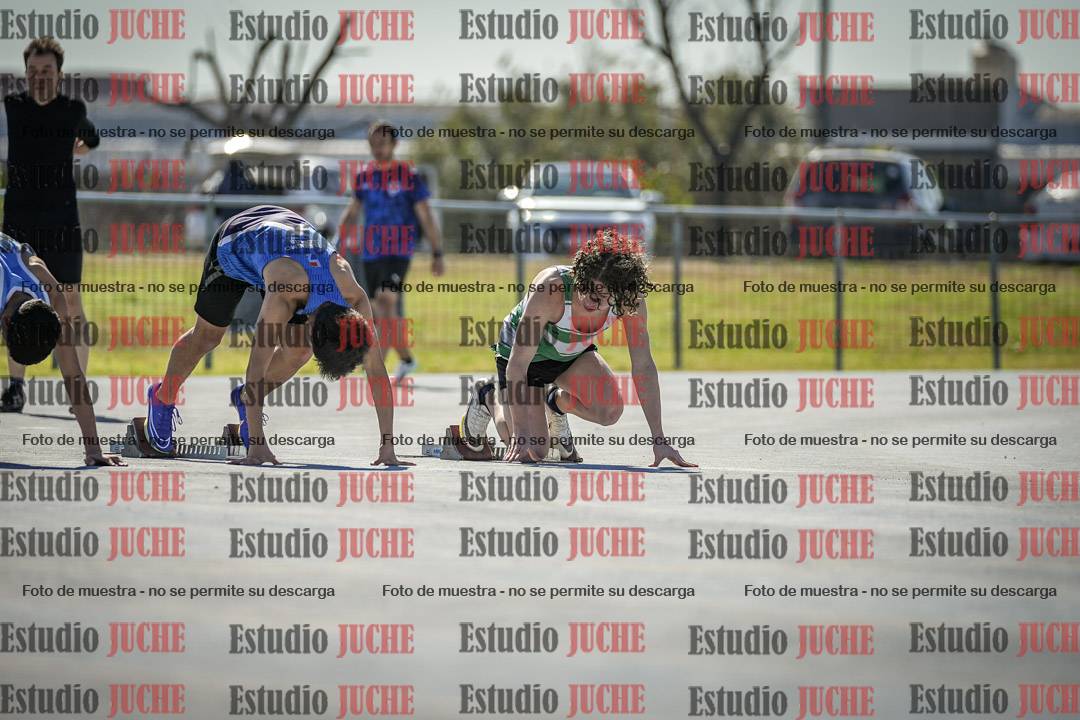 Fotos de los 100 m llanos de varones