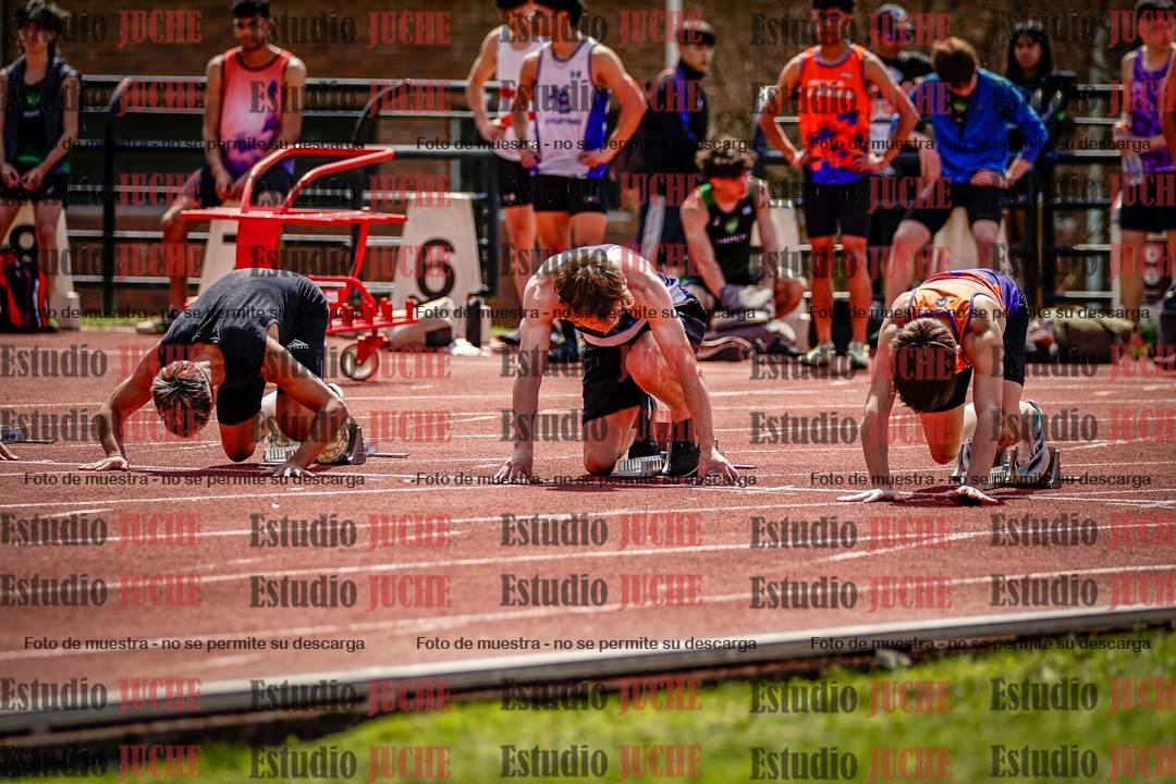Fotos de los 100 m de varones