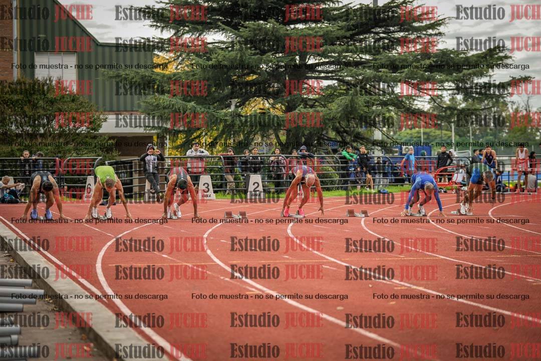 Fotos de los 100 m llanos de varones