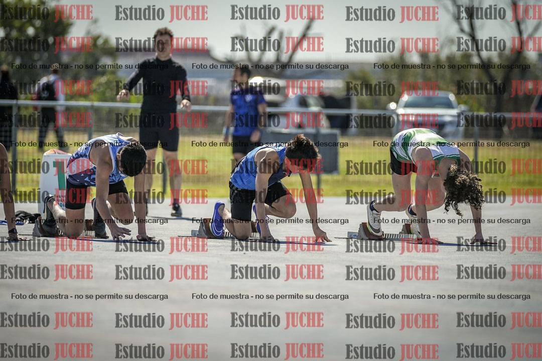 Fotos de los 100 m llanos de varones
