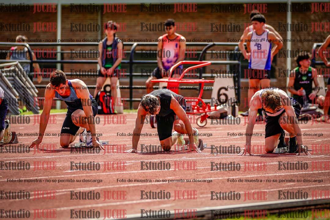 Fotos de los 100 m de varones