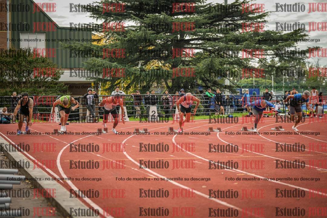 Fotos de los 100 m llanos de varones