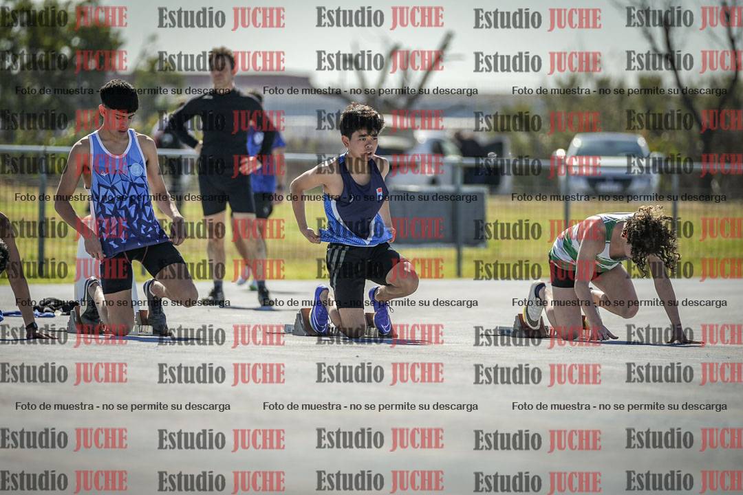 Fotos de los 100 m llanos de varones