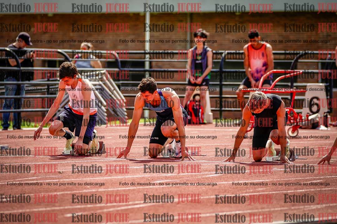 Fotos de los 100 m de varones