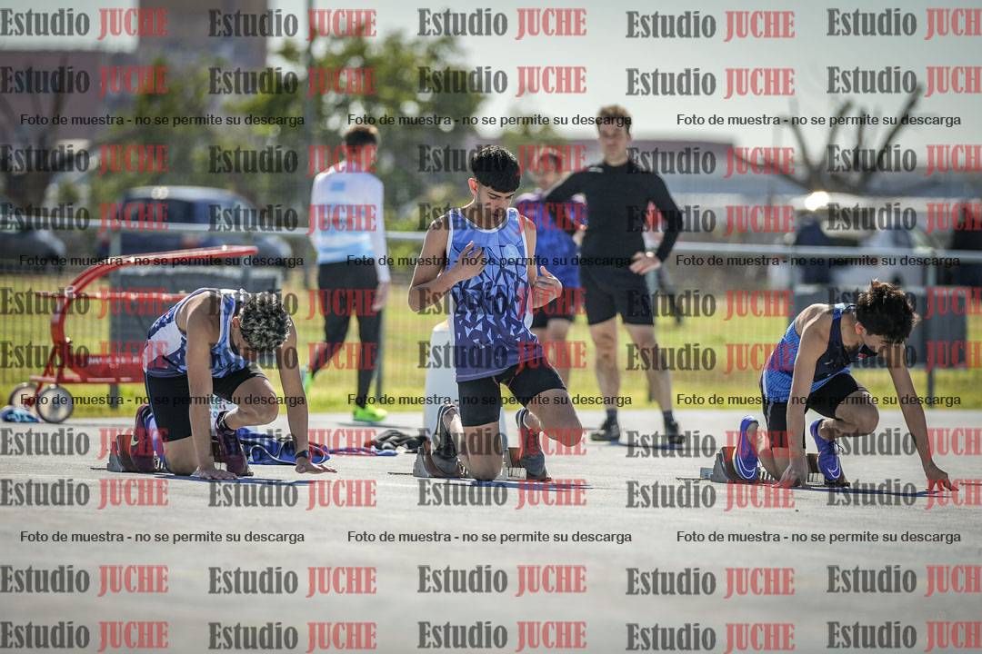 Fotos de los 100 m llanos de varones