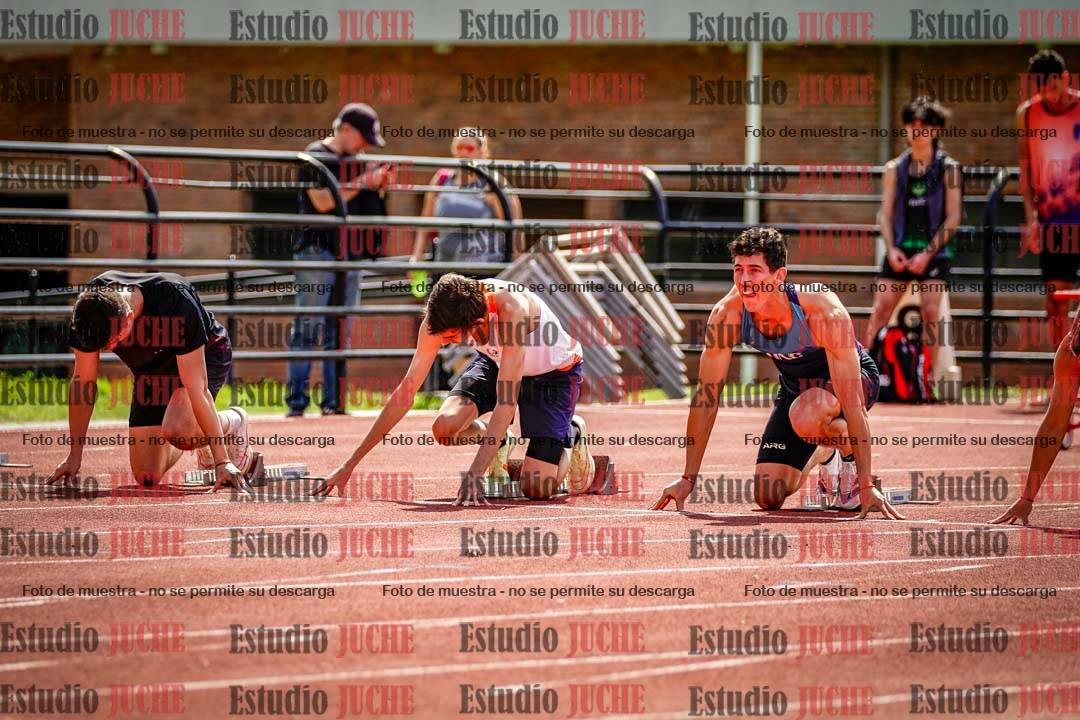 Fotos de los 100 m de varones