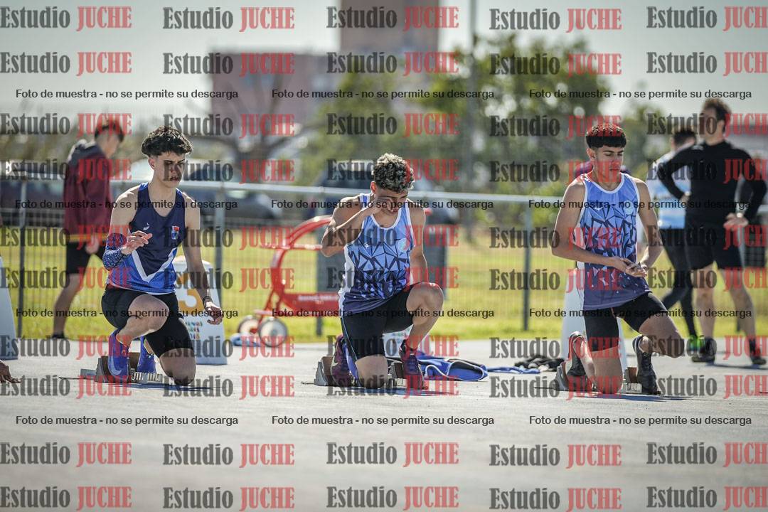 Fotos de los 100 m llanos de varones
