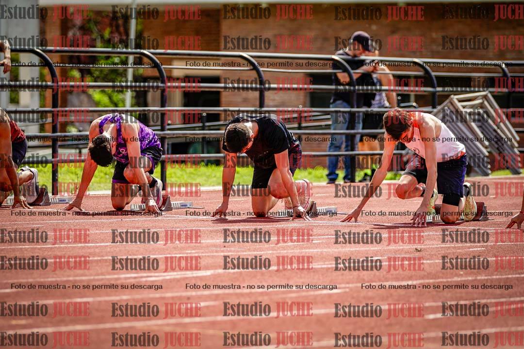 Fotos de los 100 m de varones