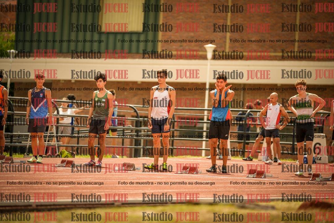 Fotos de los 100 m llanos de varones