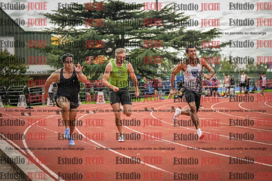 Fotos de los 100 m llanos de varones