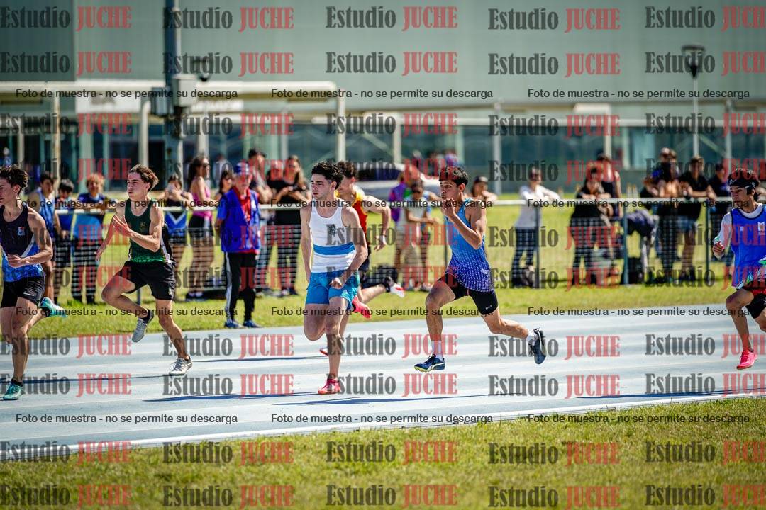 Fotos de los 100 m llanos de varones