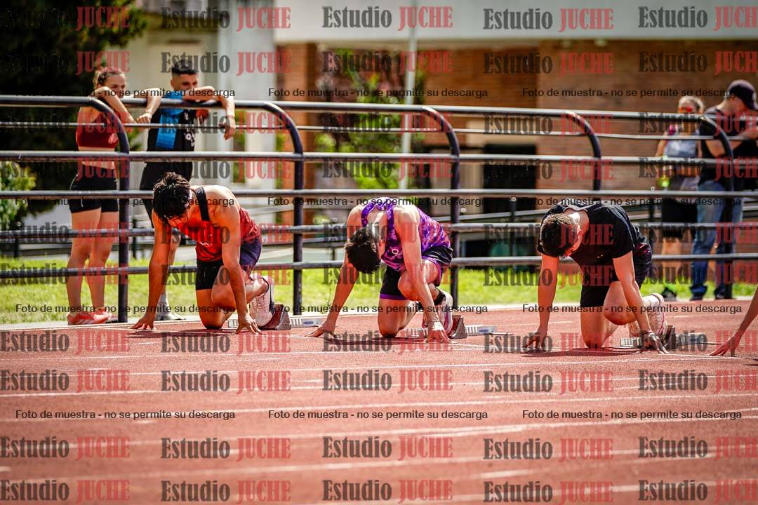Fotos de los 100 m de varones