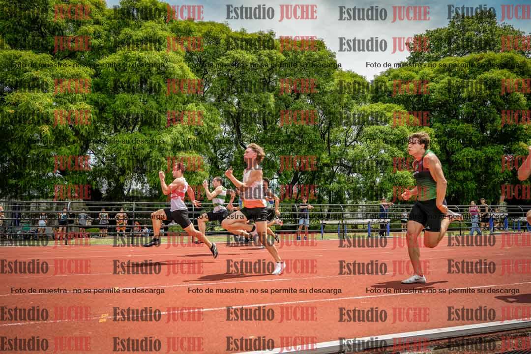 Fotos de los 100 m llanos de varones