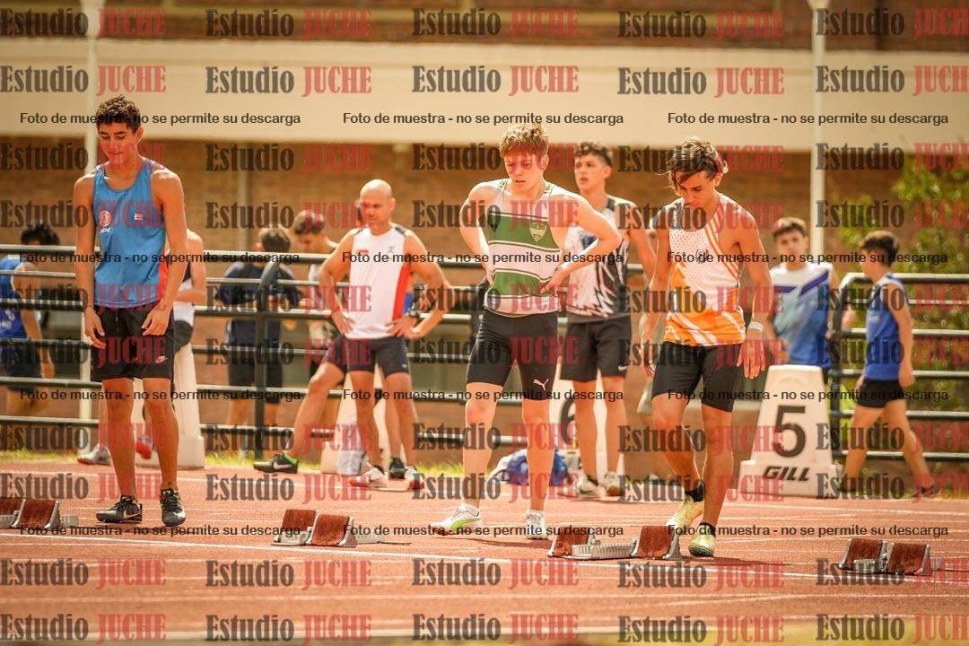 Fotos de los 100 m llanos de varones