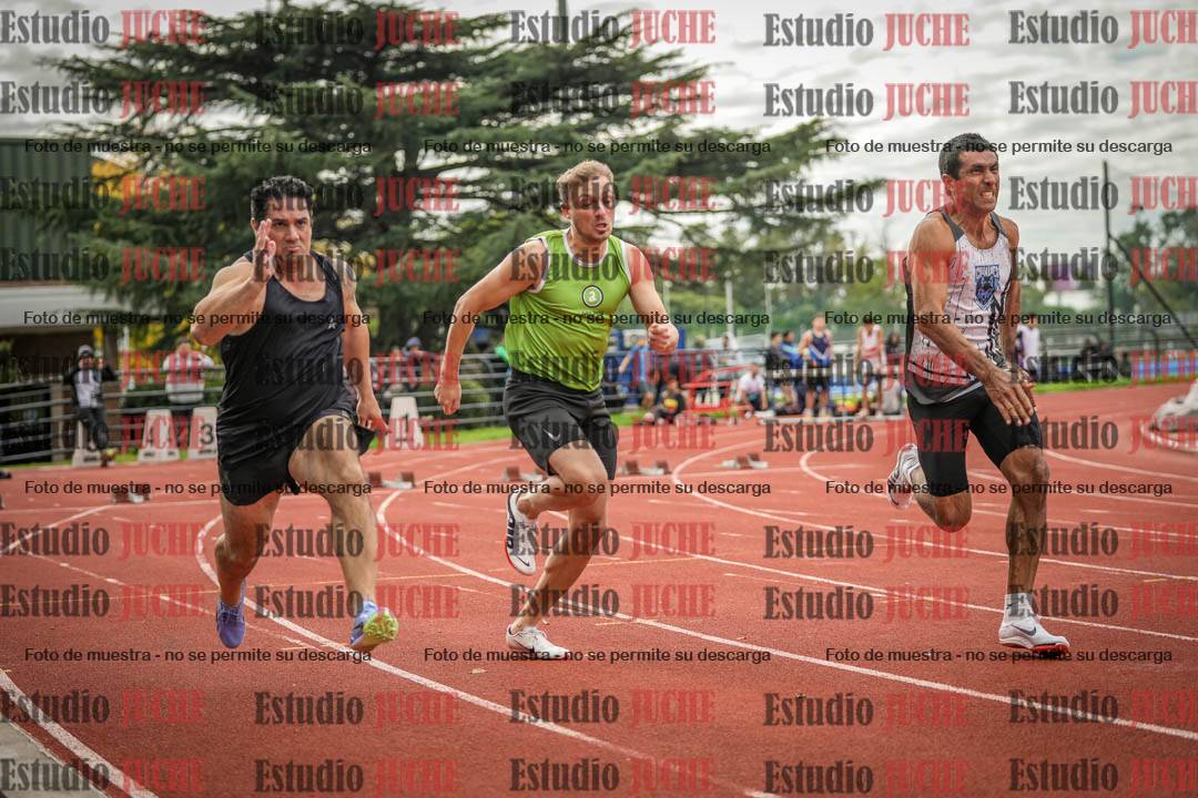 Fotos de los 100 m llanos de varones