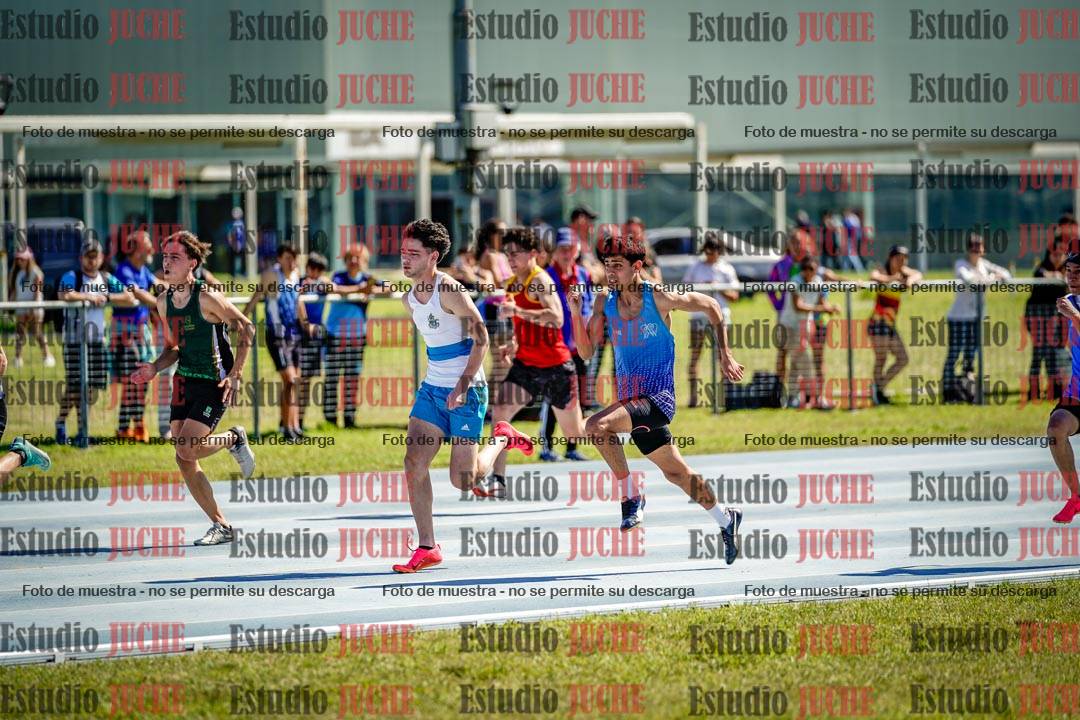 Fotos de los 100 m llanos de varones