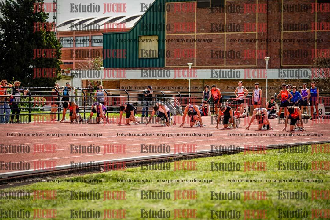 Fotos de los 100 m de varones
