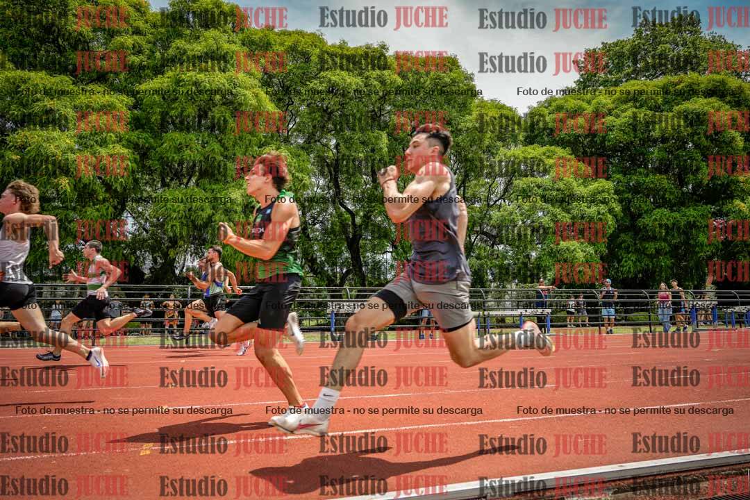 Fotos de los 100 m llanos de varones