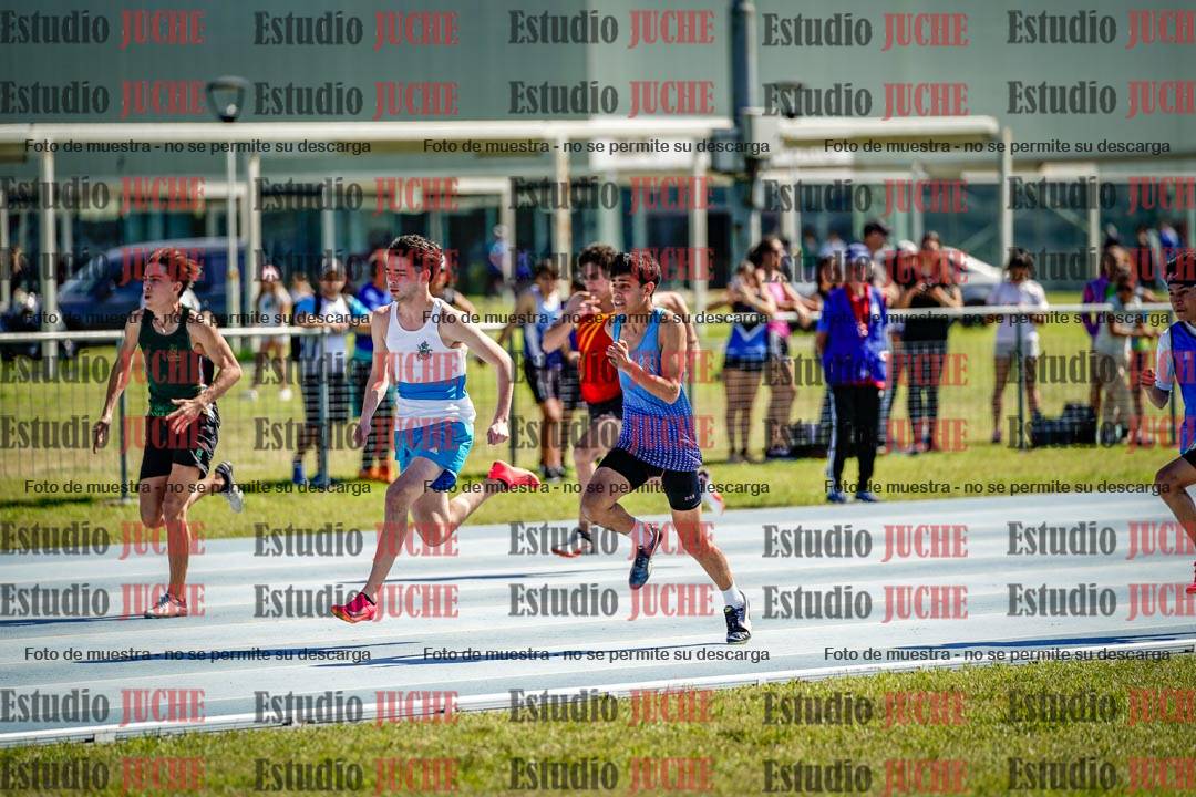 Fotos de los 100 m llanos de varones