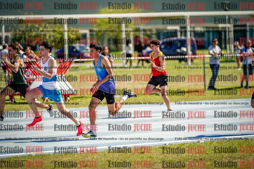 Fotos de los 100 m llanos de varones