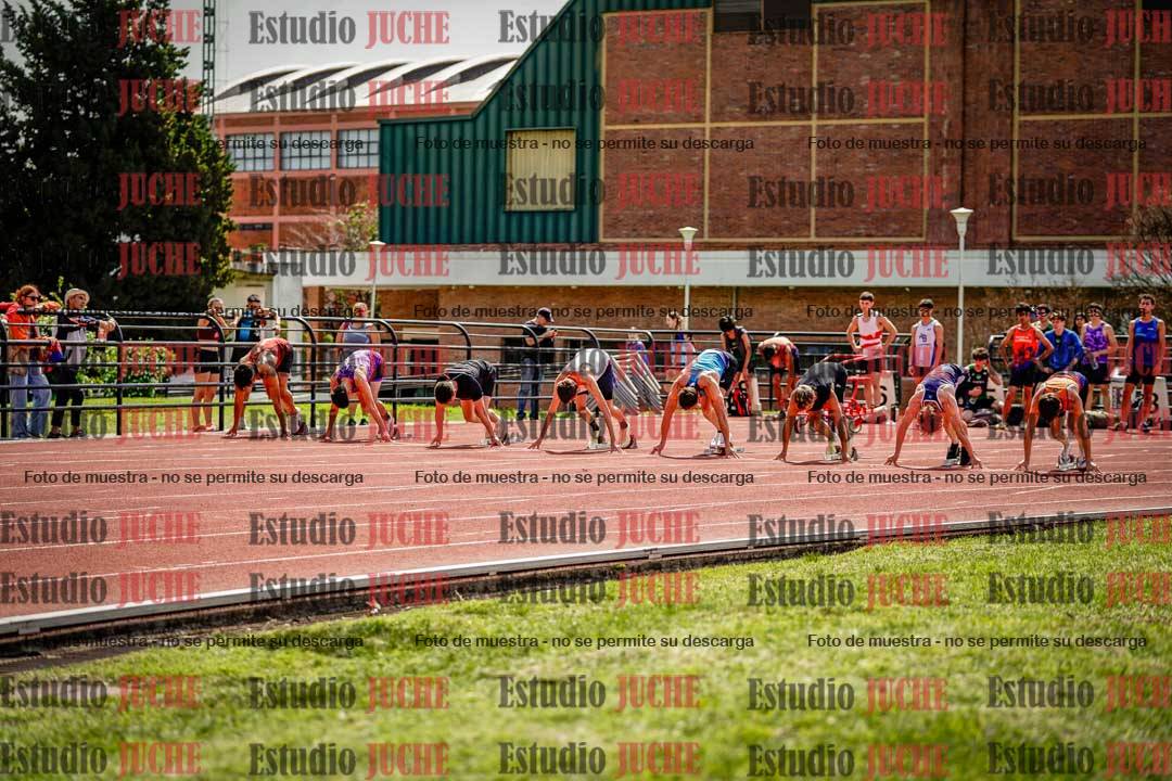 Fotos de los 100 m de varones