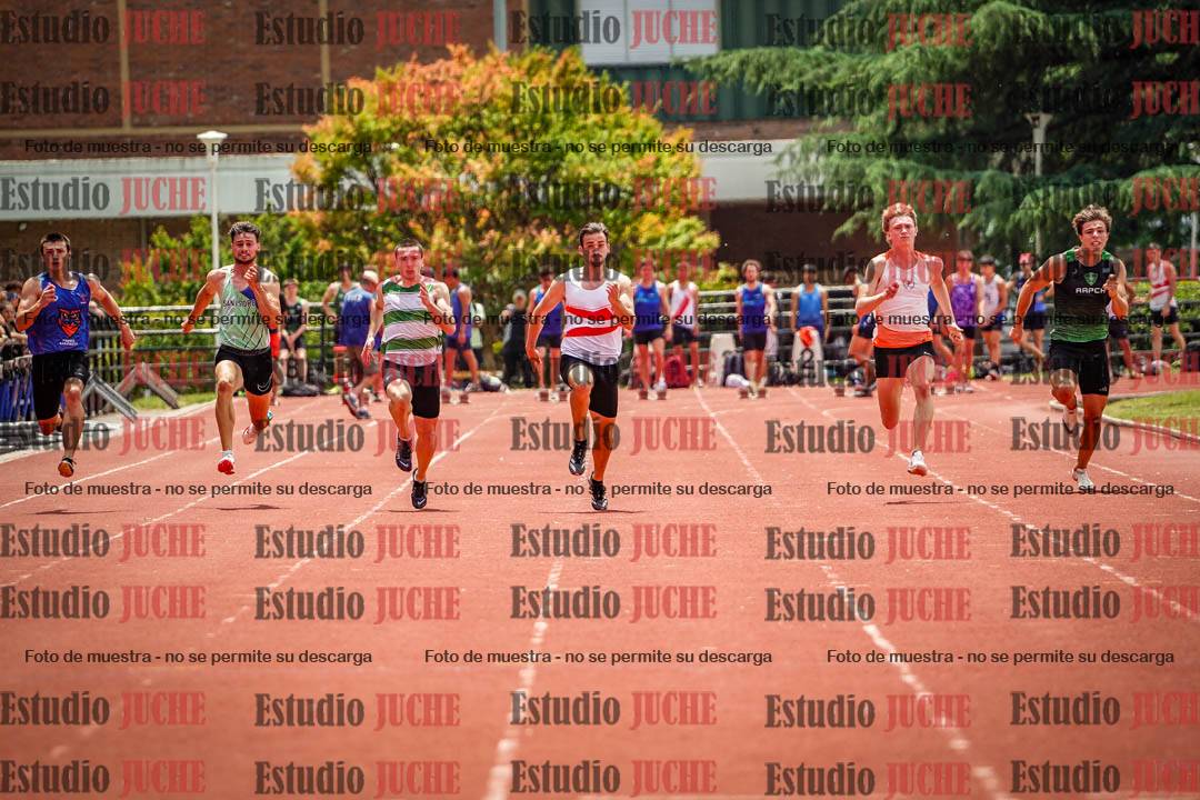 Fotos de los 100 m llanos de varones