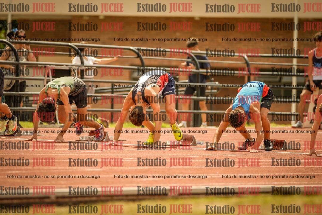 Fotos de los 100 m llanos de varones