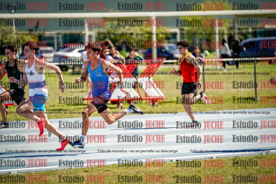 Fotos de los 100 m llanos de varones