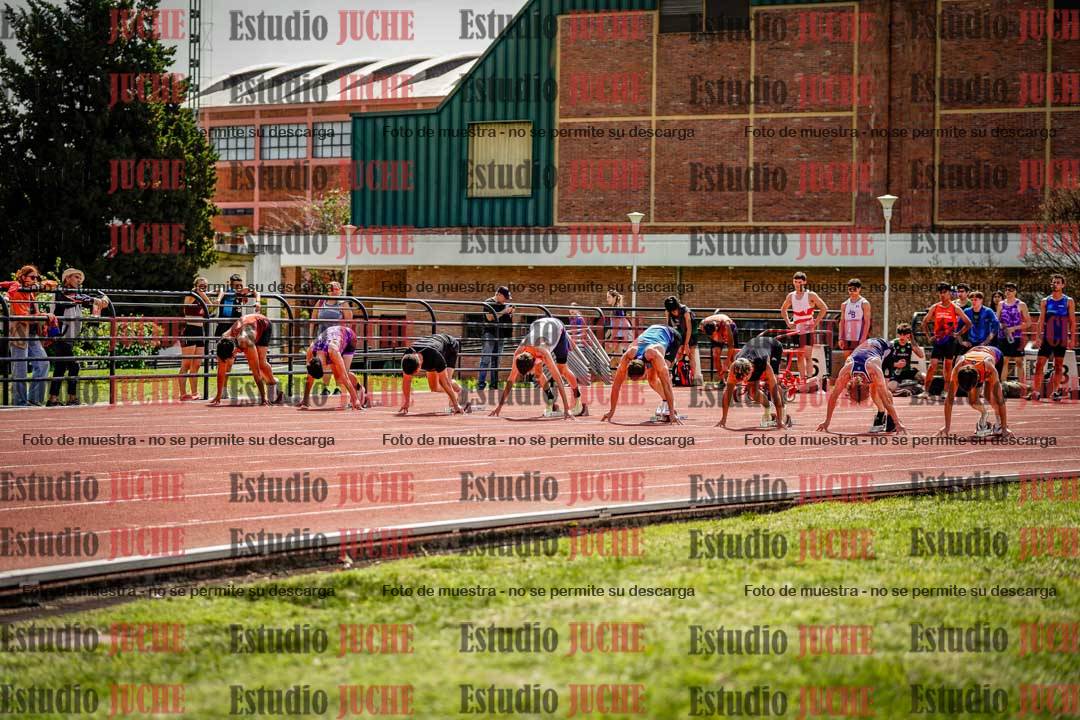 Fotos de los 100 m de varones