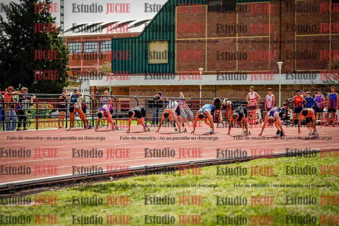 Fotos de los 100 m de varones