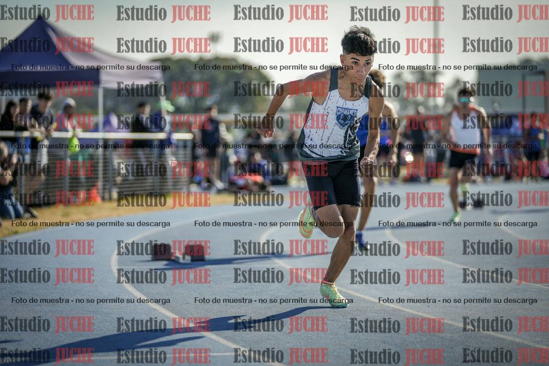 Fotos de los 400 m llanos de varones