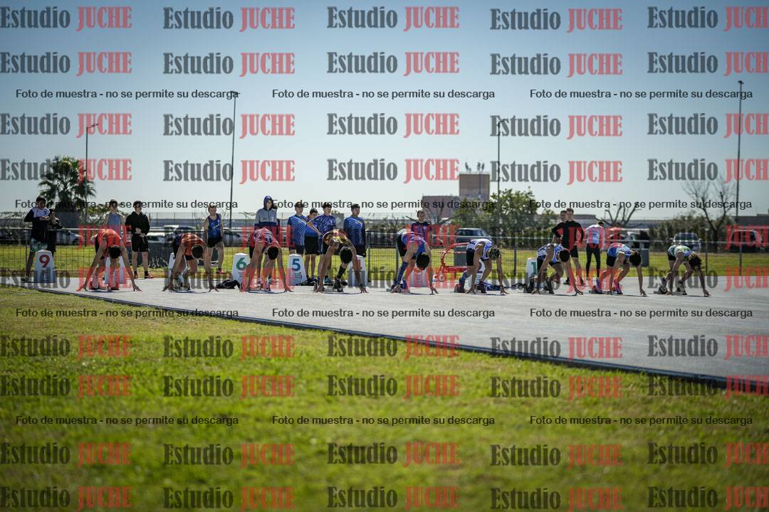 Fotos de los 100 m llanos de varones