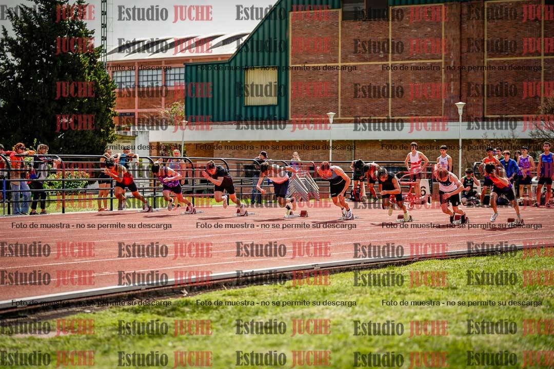 Fotos de los 100 m de varones