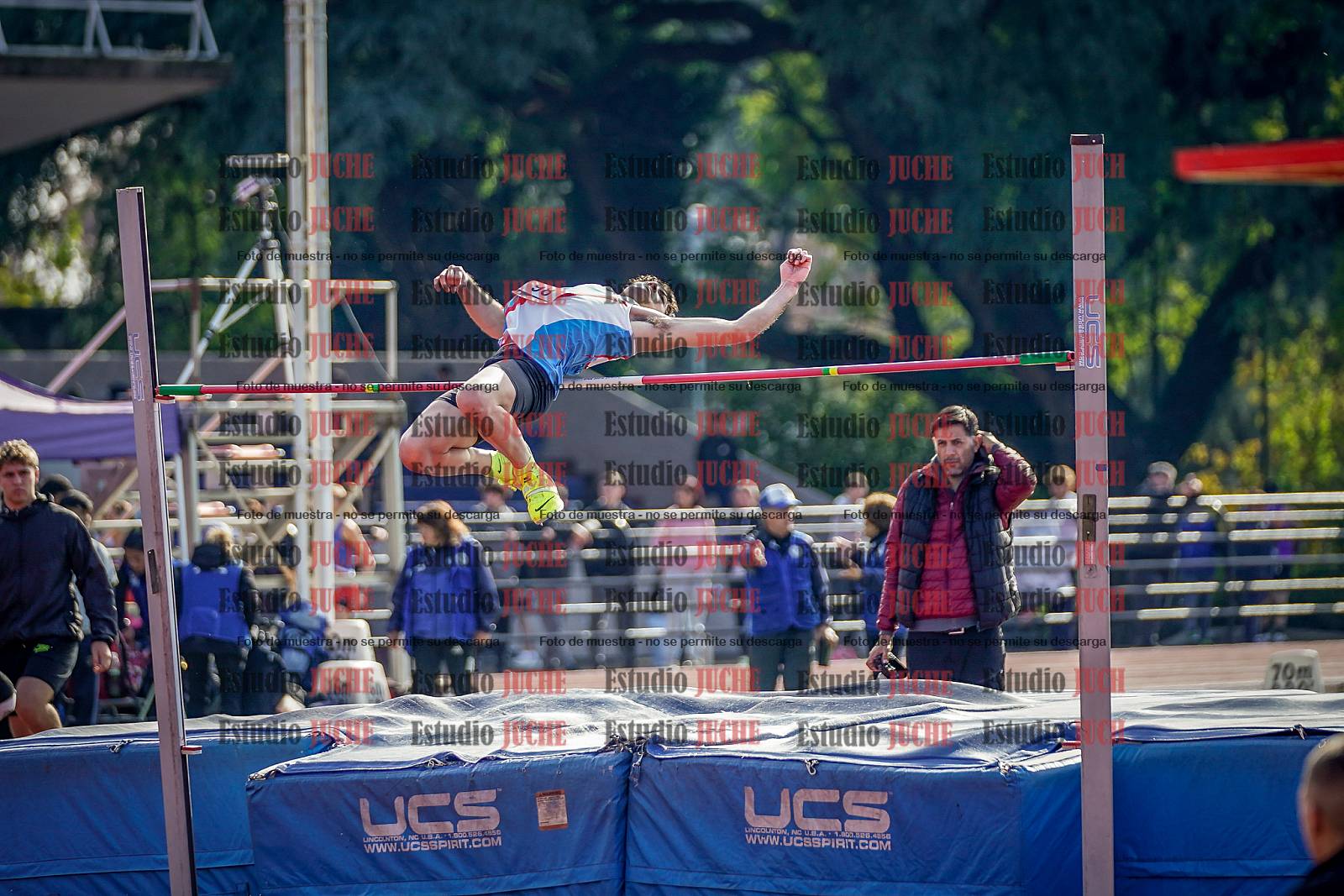 Fotos del salto en alto de varones