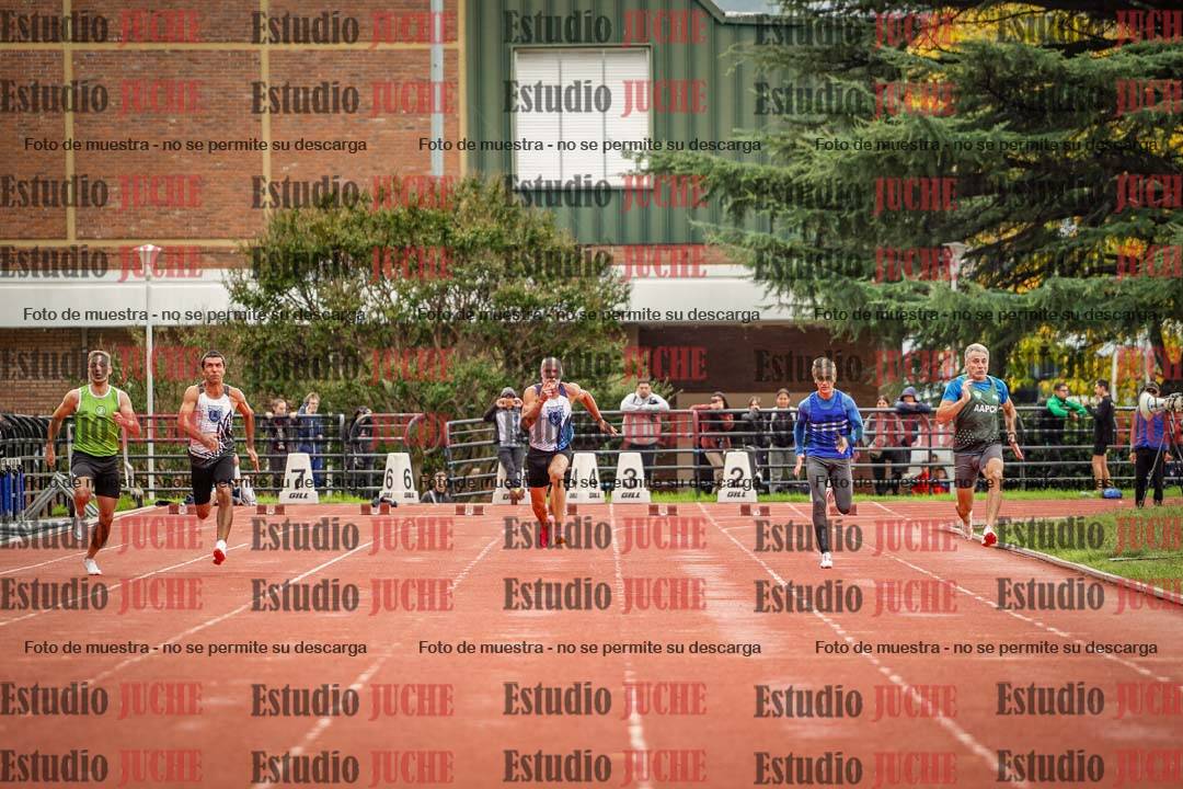 Fotos de los 100 m llanos de varones