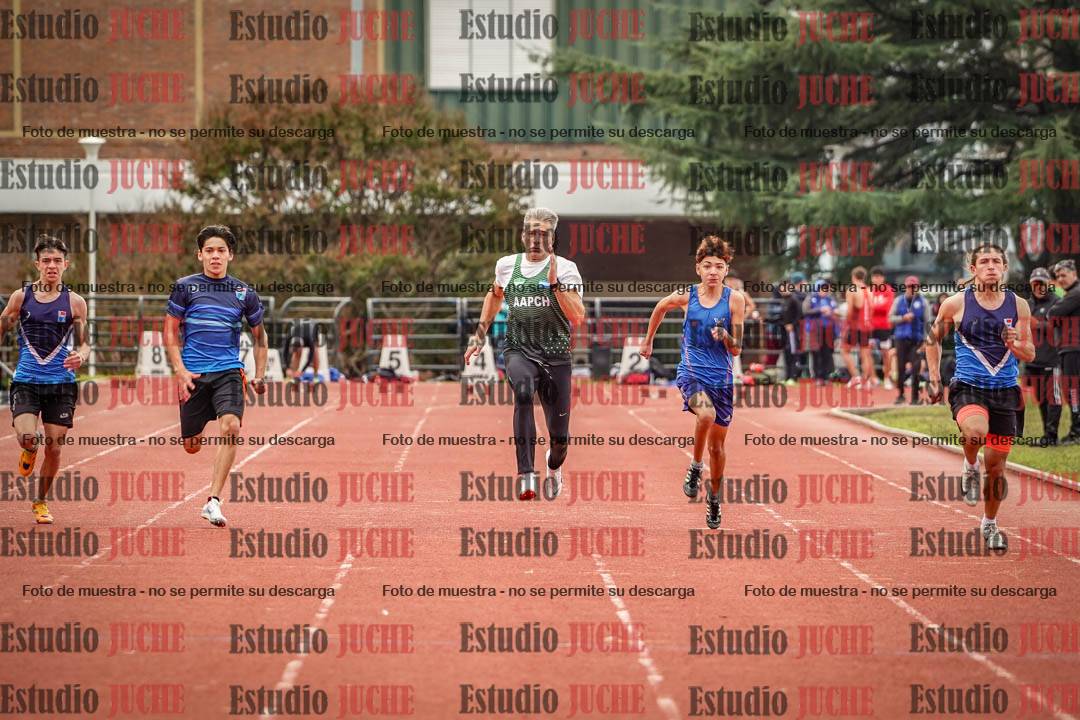 Fotos de los 100 m llanos de varones