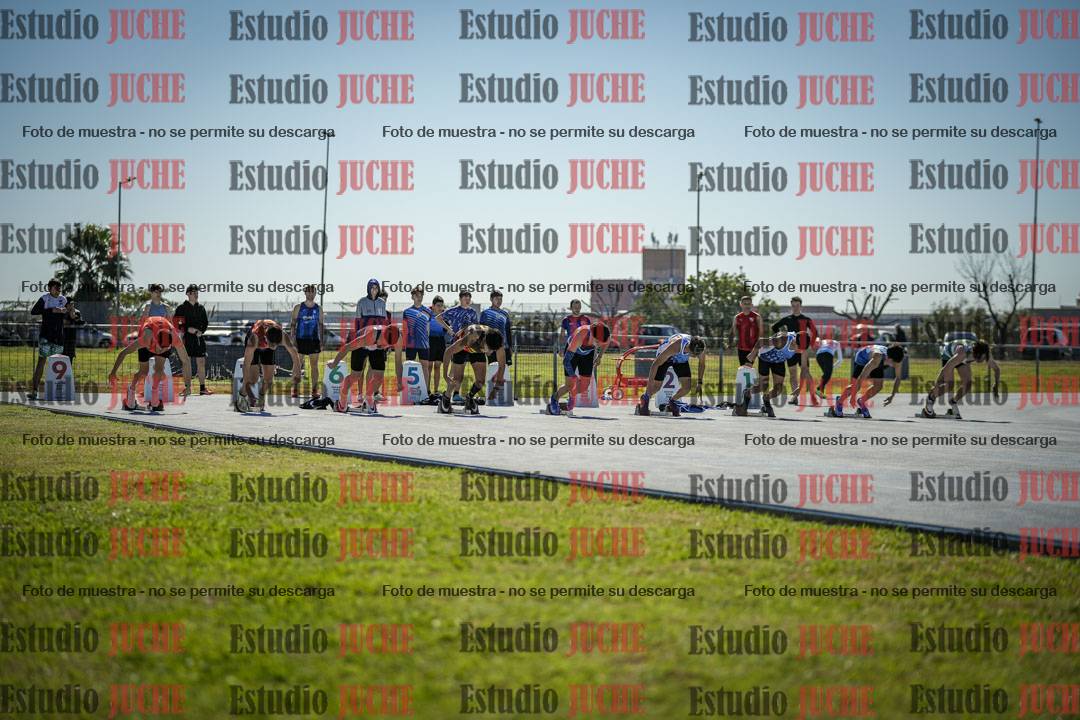 Fotos de los 100 m llanos de varones