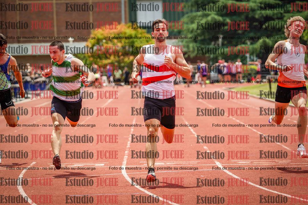 Fotos de los 100 m llanos de varones