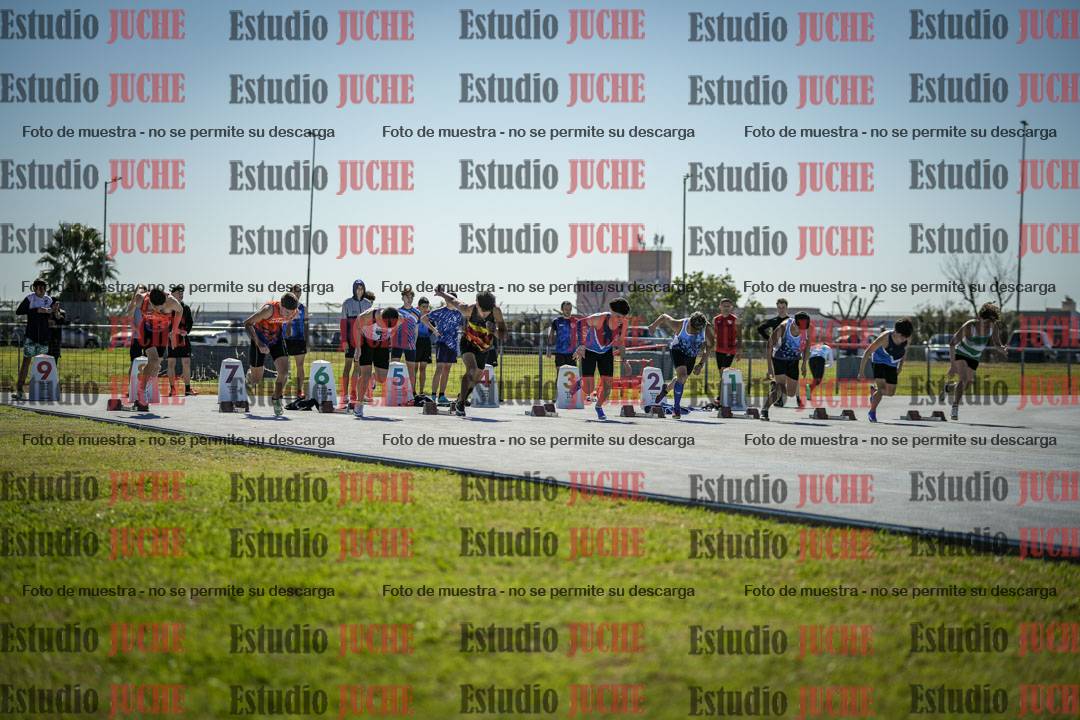 Fotos de los 100 m llanos de varones