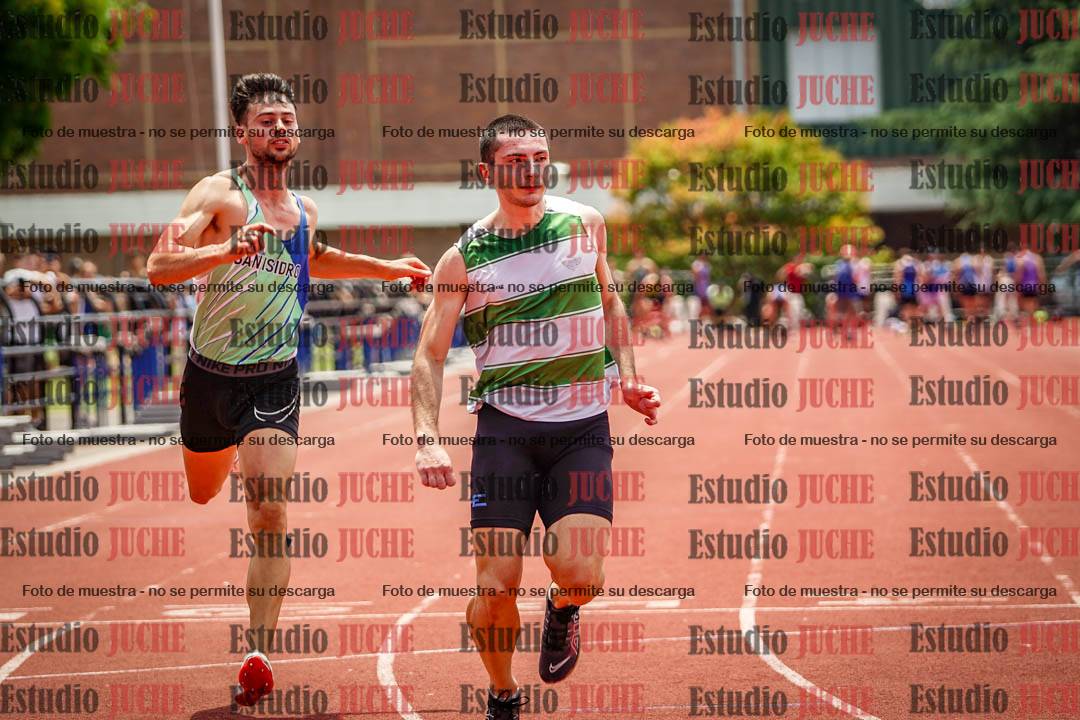 Fotos de los 100 m llanos de varones