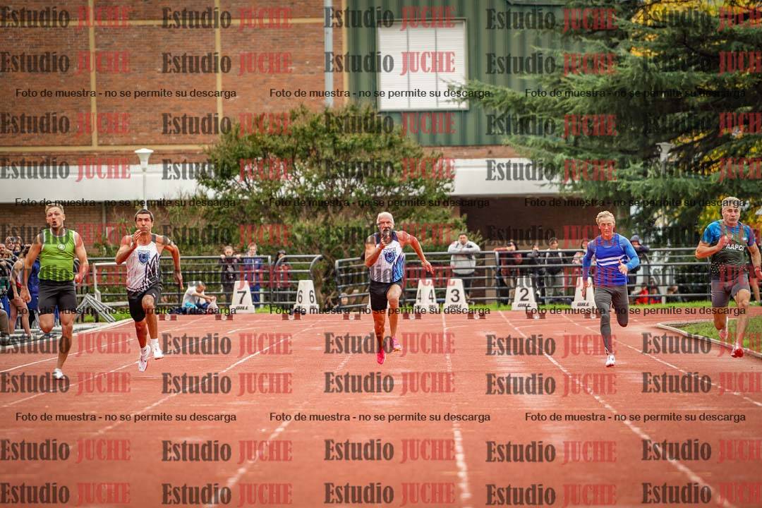 Fotos de los 100 m llanos de varones
