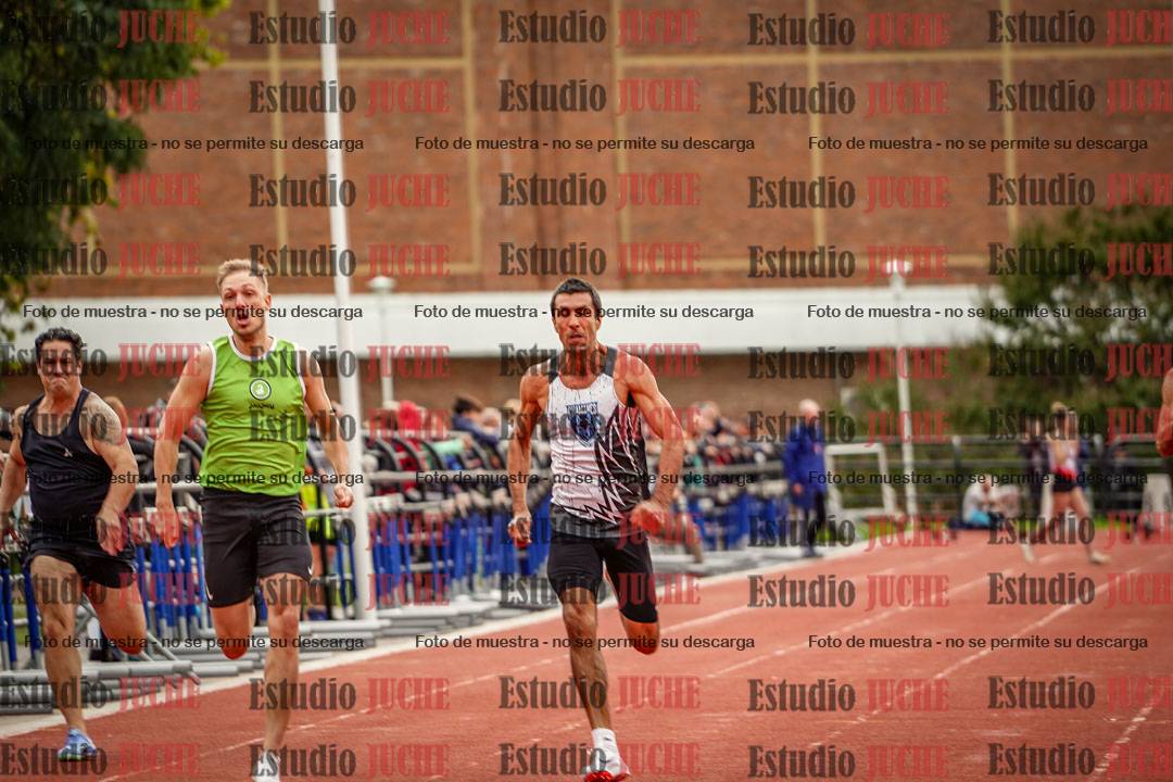 Fotos de los 100 m llanos de varones