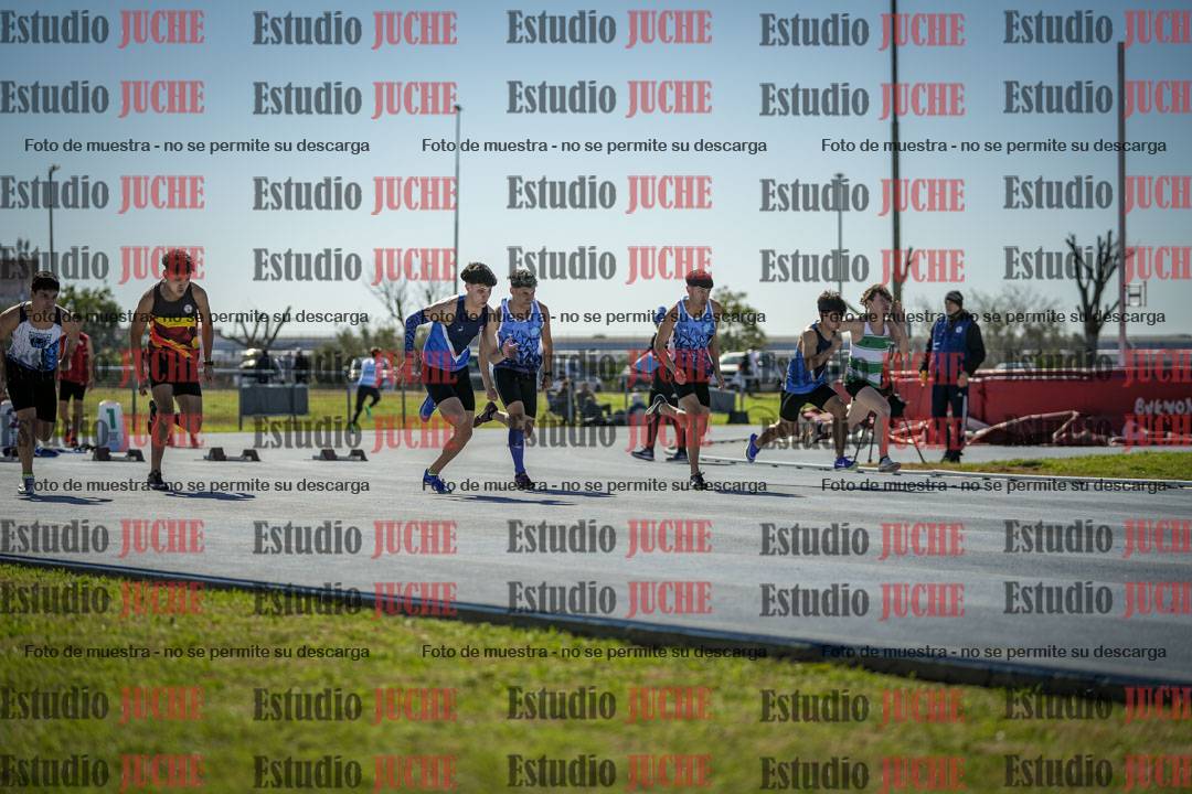 Fotos de los 100 m llanos de varones