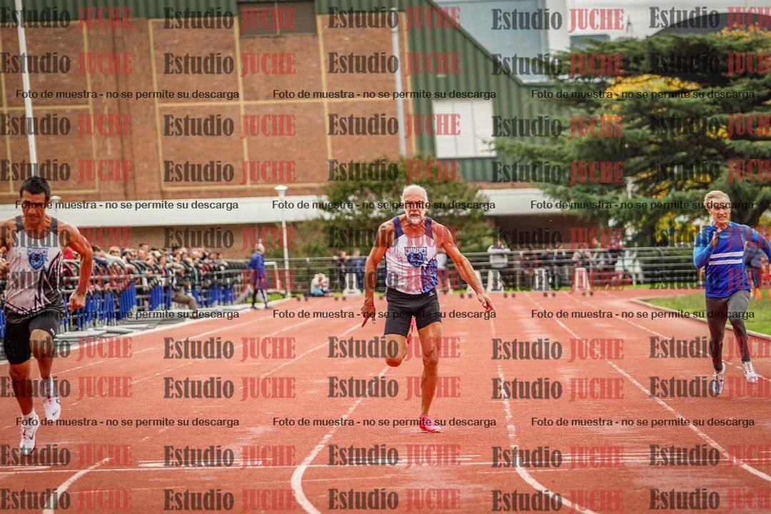 Fotos de los 100 m llanos de varones