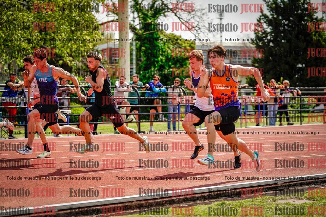 Fotos de los 100 m de varones